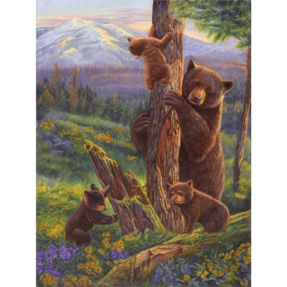 Bear - Full Round Drill Diamond Painting 30*40CM