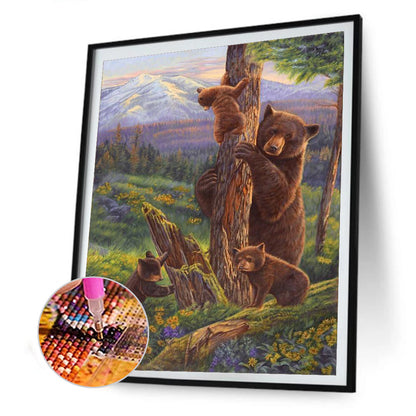 Bear - Full Round Drill Diamond Painting 30*40CM