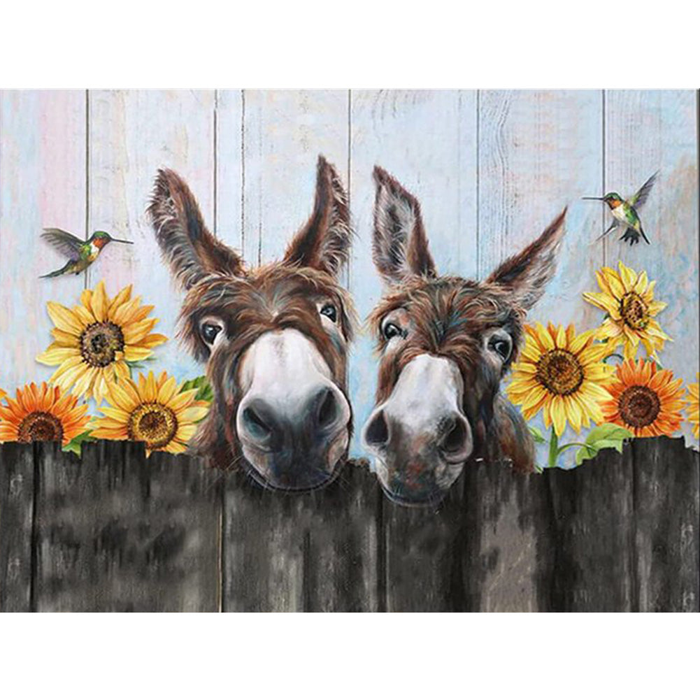 Donkey - Full Round Drill Diamond Painting 40*30CM