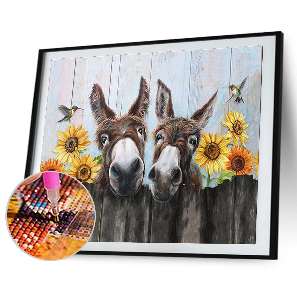 Donkey - Full Round Drill Diamond Painting 40*30CM