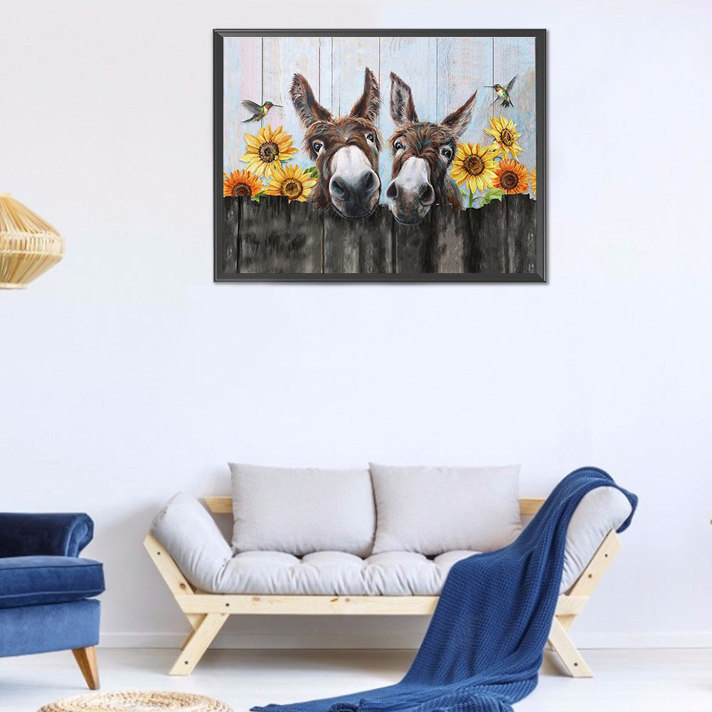 Donkey - Full Round Drill Diamond Painting 40*30CM