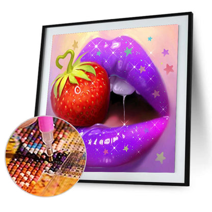 Lip Art - Full Round Drill Diamond Painting 30*30CM