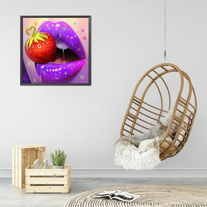 Lip Art - Full Round Drill Diamond Painting 30*30CM