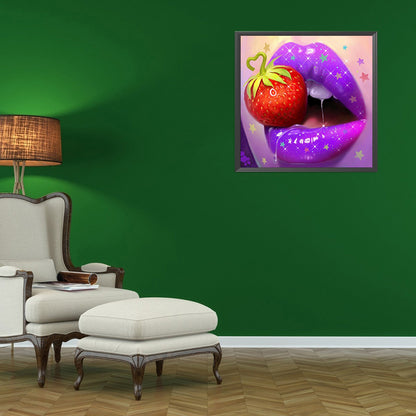 Lip Art - Full Round Drill Diamond Painting 30*30CM
