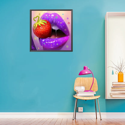 Lip Art - Full Round Drill Diamond Painting 30*30CM