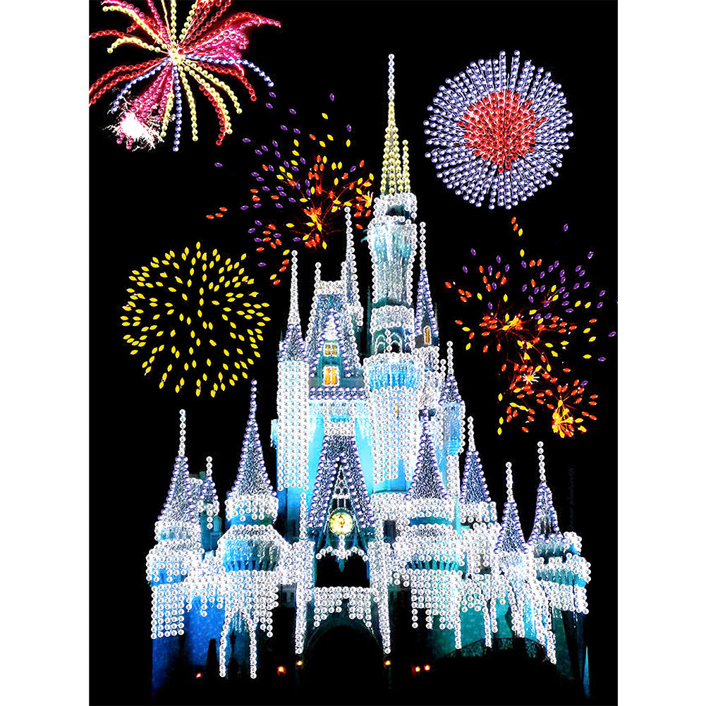 Castle Fireworks - Special Shaped Drill Diamond Paiting 30*40CM