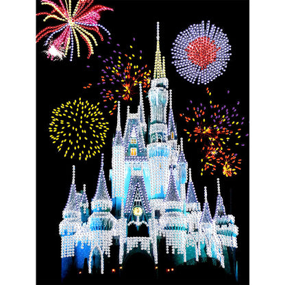 Castle Fireworks - Special Shaped Drill Diamond Paiting 30*40CM