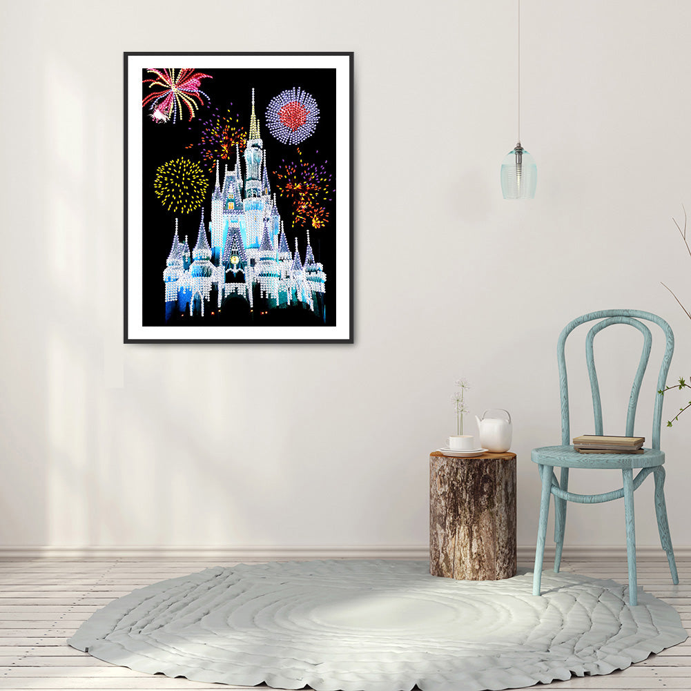 Castle Fireworks - Special Shaped Drill Diamond Paiting 30*40CM