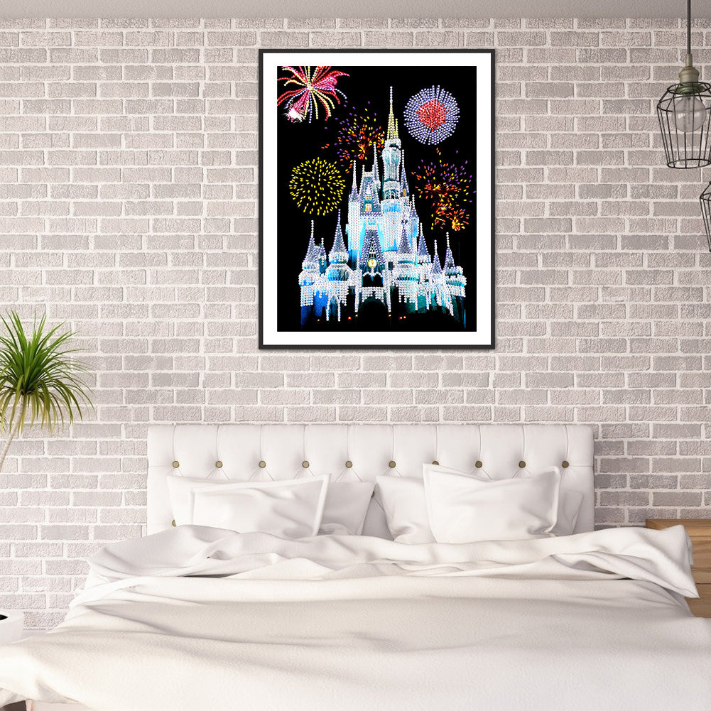 Castle Fireworks - Special Shaped Drill Diamond Paiting 30*40CM