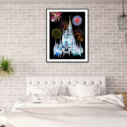 Castle Fireworks - Special Shaped Drill Diamond Paiting 30*40CM