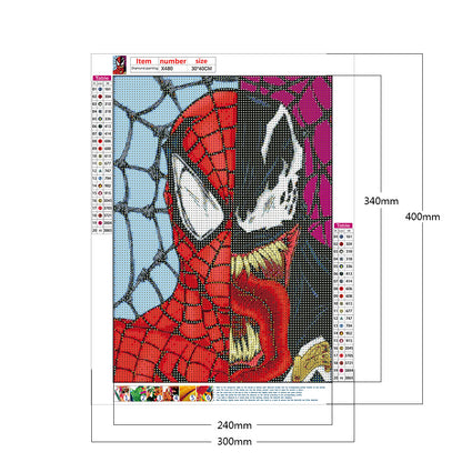 Marvel Animation - Full Round Drill Diamond Painting 30*40CM