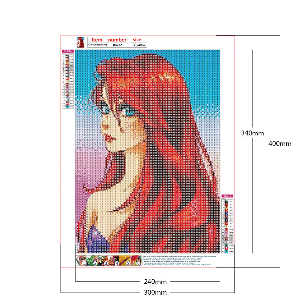 Disney Princess 30*40CM(Canvas) Full Round Drill Diamond Painting