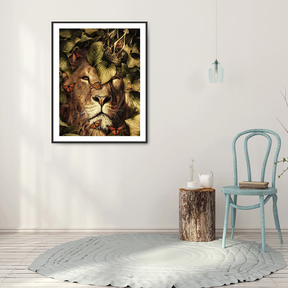 Lion - Full Round Drill Diamond Painting 30*40CM