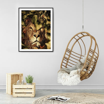 Lion - Full Round Drill Diamond Painting 30*40CM