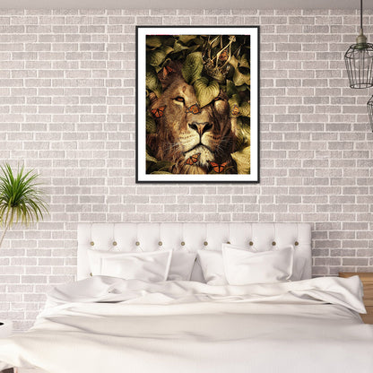 Lion - Full Round Drill Diamond Painting 30*40CM