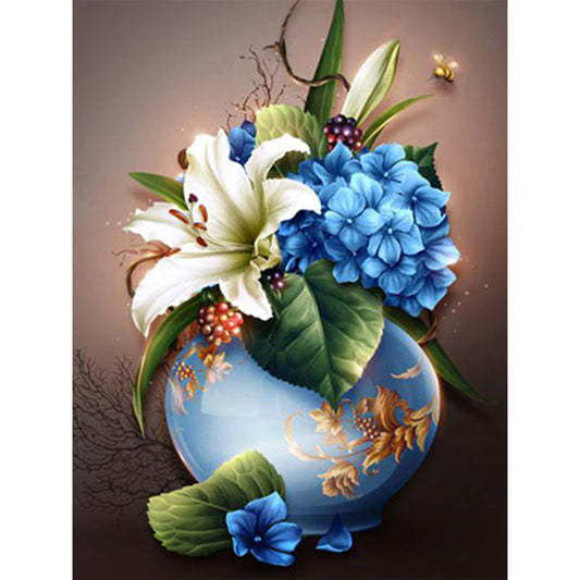 Vase Bouquet - Full Square Drill Diamond Painting 30*40CM