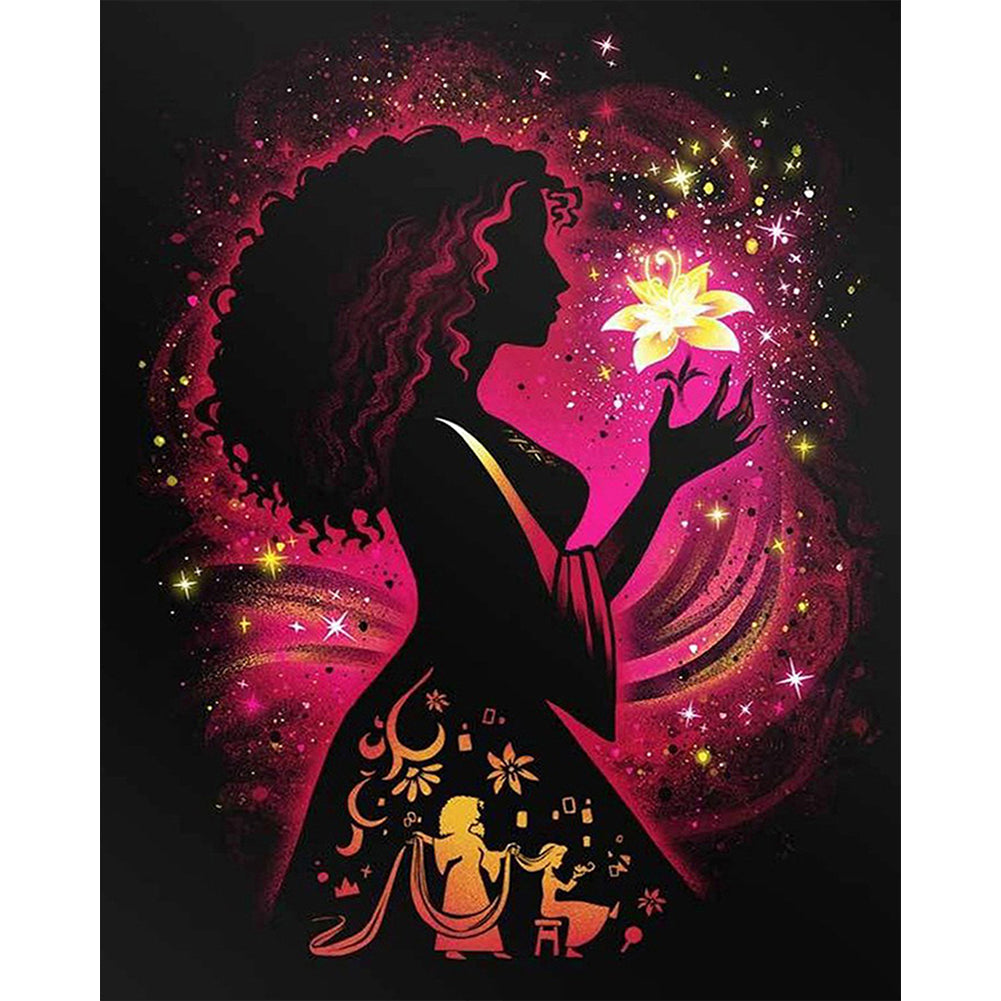 Silhouette Witch - Full Square Drill Diamond Painting 40*50CM