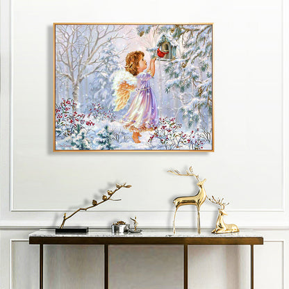 Angel Snow - Full Round Drill Diamond Painting 50*40CM