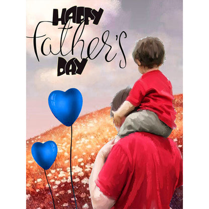 Father'S Day - Full Round Drill Diamond Painting 30*40CM