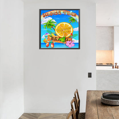 Refreshing Summer - Full Round Drill Diamond Painting 40*40CM