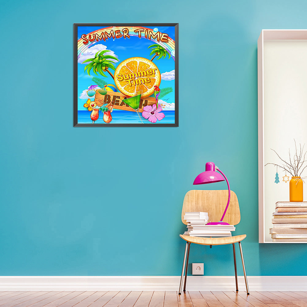Refreshing Summer - Full Round Drill Diamond Painting 40*40CM