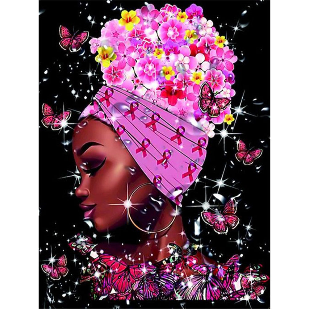 African Woman - Full Round Drill Diamond Painting 30*40CM