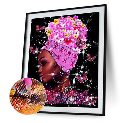 African Woman - Full Round Drill Diamond Painting 30*40CM