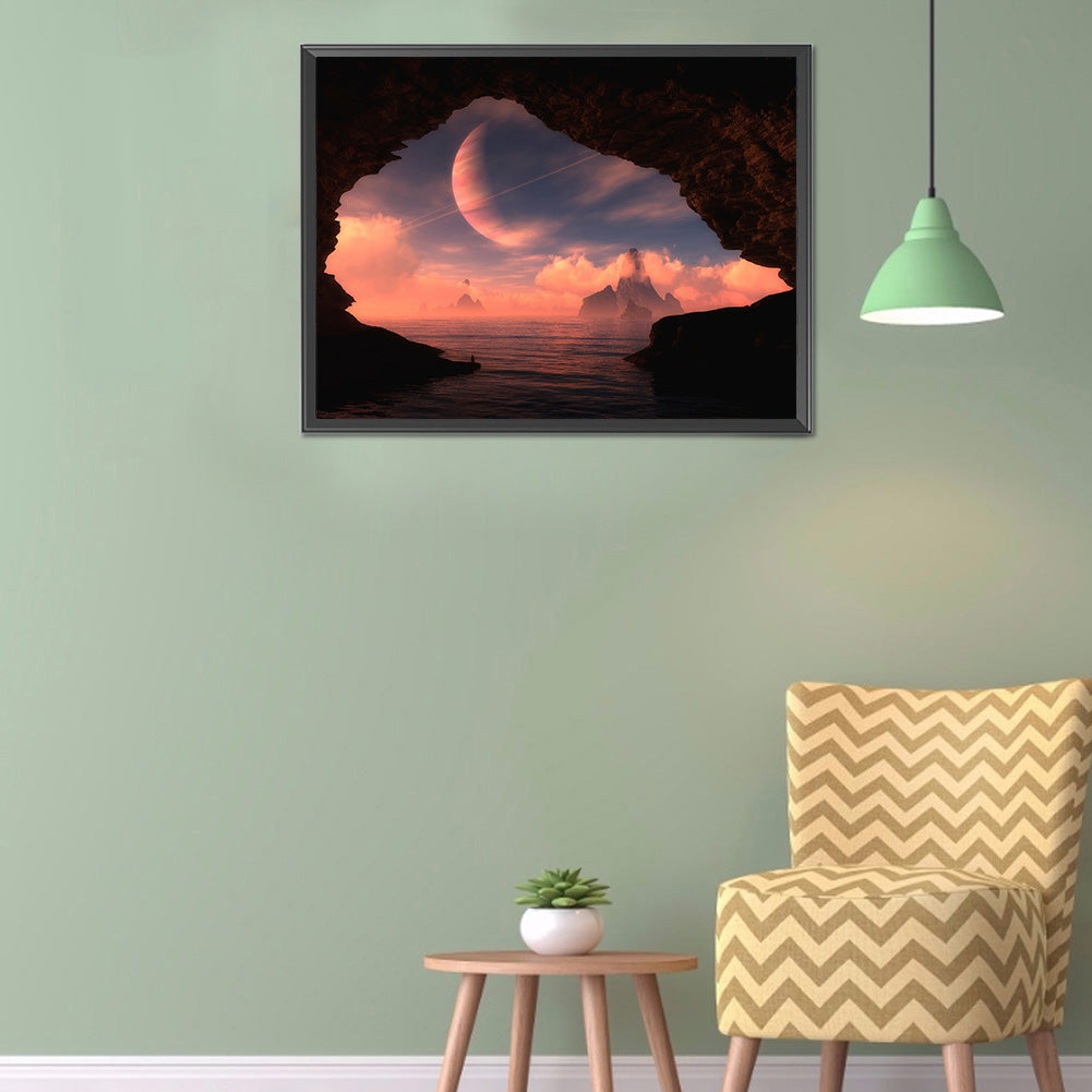 Natural Scenery - Full Round Drill Diamond Painting 40*30CM