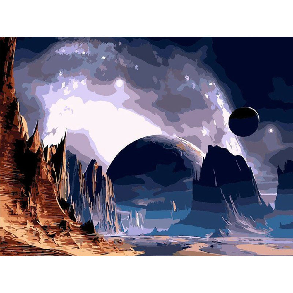 Natural Scenery - Full Round Drill Diamond Painting 40*30CM