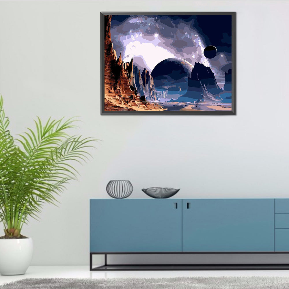 Natural Scenery - Full Round Drill Diamond Painting 40*30CM