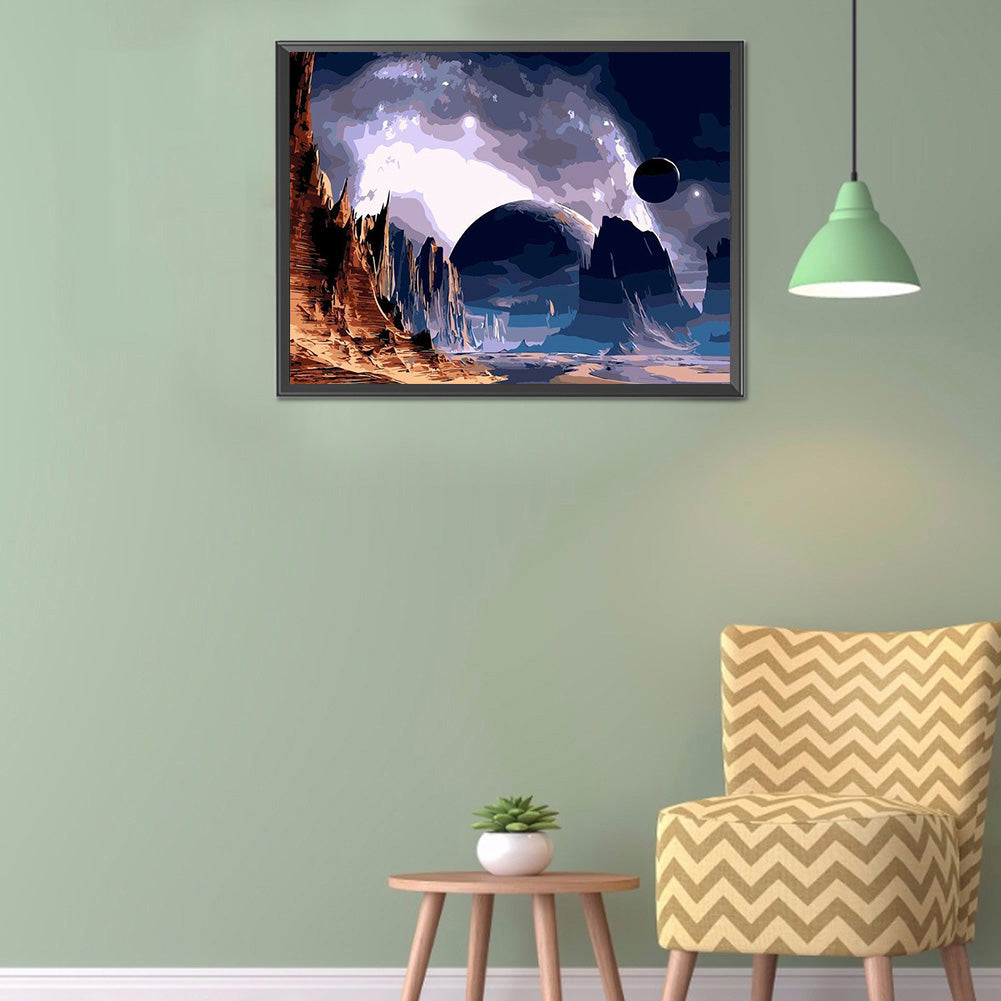 Natural Scenery - Full Round Drill Diamond Painting 40*30CM