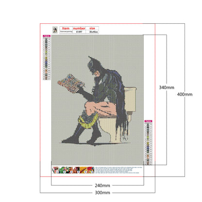 Batman - Full Round Drill Diamond Painting 30*40CM