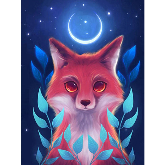Moon Animal - Full Round Drill Diamond Painting 30*40CM