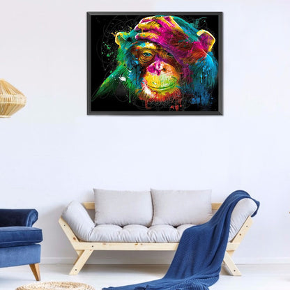 Chimpanzees - Full Round Drill Diamond Painting 40*30CM