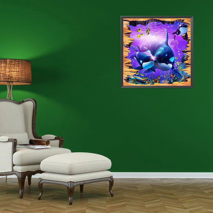Underwater Animal World - Full Round Drill Diamond Painting 30*30CM