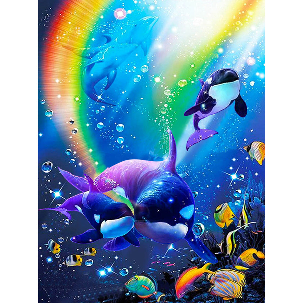 Underwater Animal World - Full Round Drill Diamond Painting 30*40CM