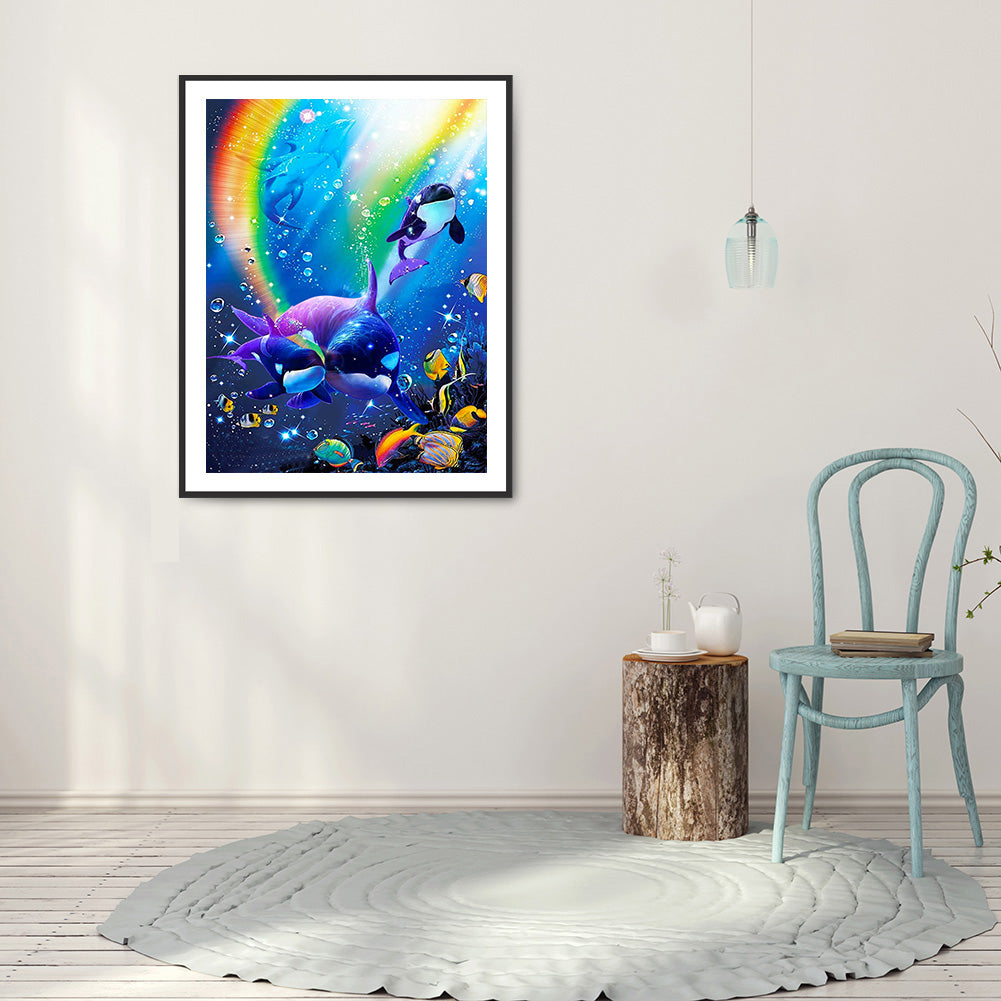 Underwater Animal World - Full Round Drill Diamond Painting 30*40CM