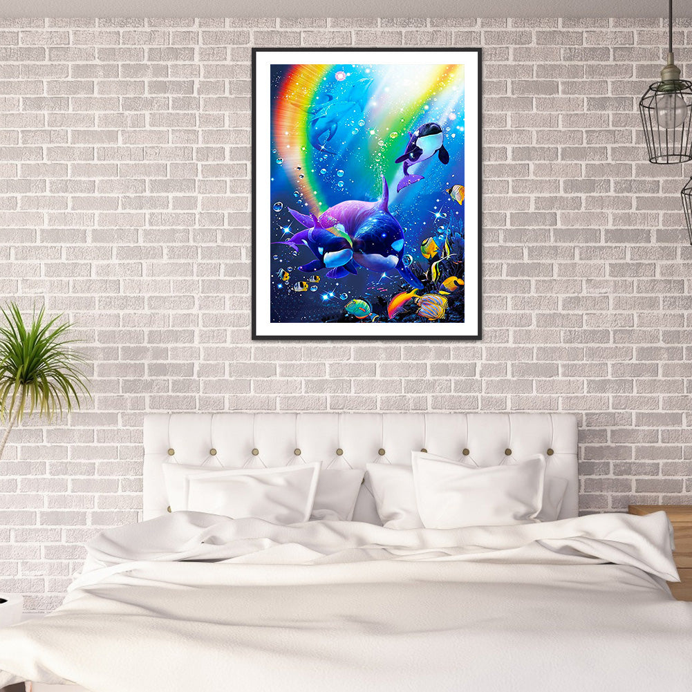 Underwater Animal World - Full Round Drill Diamond Painting 30*40CM