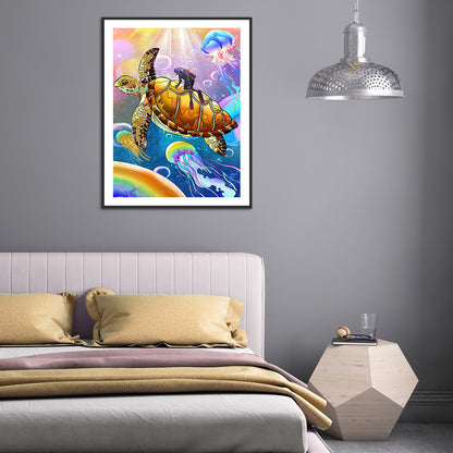 Underwater Animal World - Full Round Drill Diamond Painting 30*40CM
