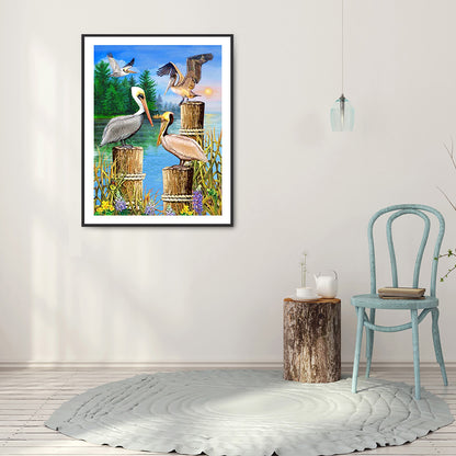 Beach Humanities - Full Round Drill Diamond Painting 30*40CM