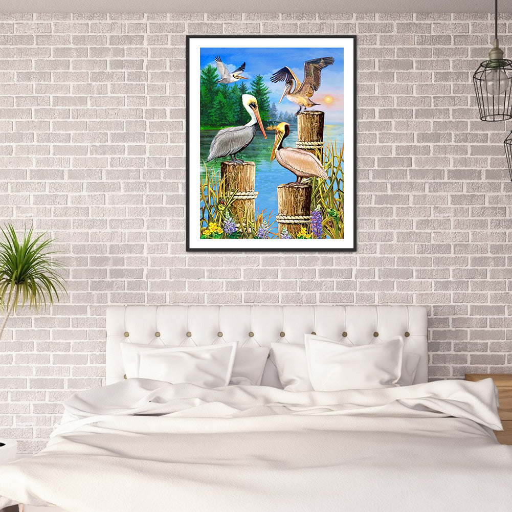 Beach Humanities - Full Round Drill Diamond Painting 30*40CM