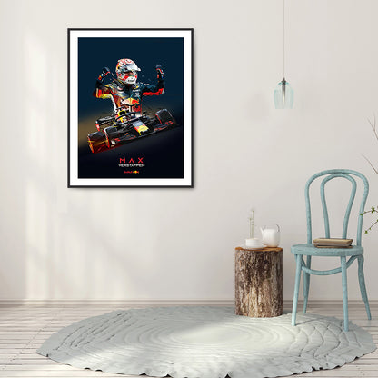 Racing - Full Round Drill Diamond Painting 30*40CM