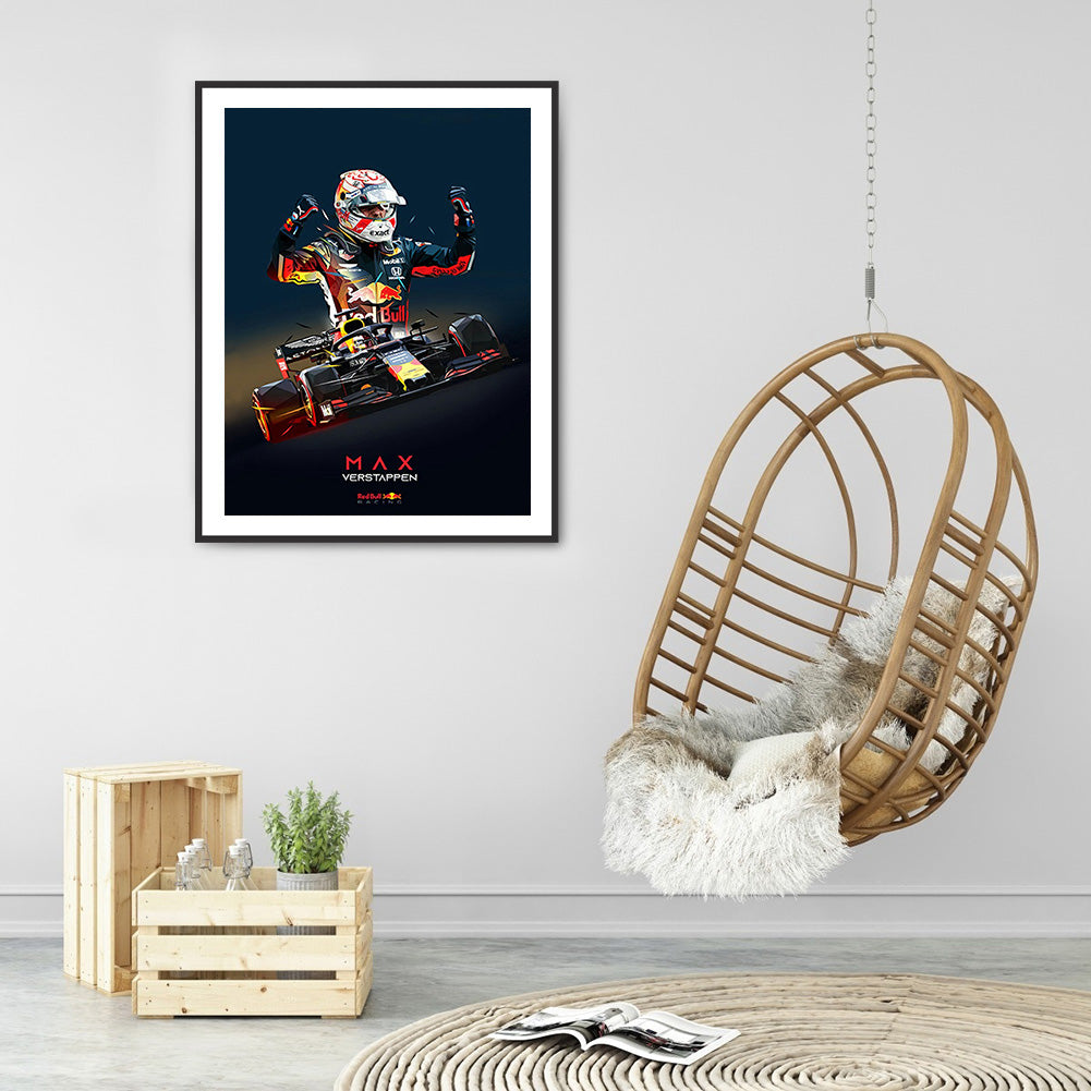 Racing - Full Round Drill Diamond Painting 30*40CM