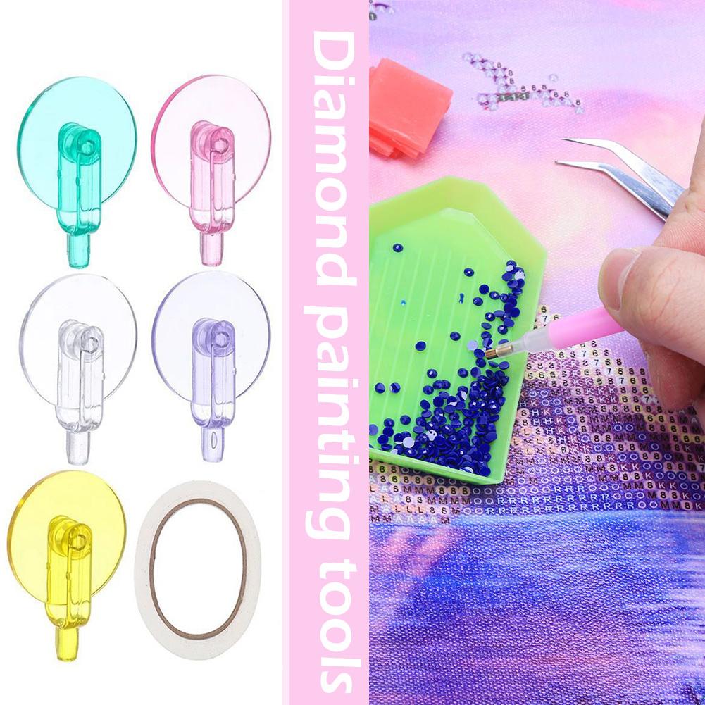 12pcs Colorful Point Drill Pen Scroll Wheel Easy 5D Diamond Painting Roller