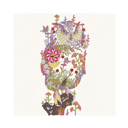 Floral Owl - Special Shaped Drill Diamond Paiting 30*30CM