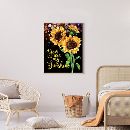 Sunflower - Full Round Drill Diamond Painting 30*40CM