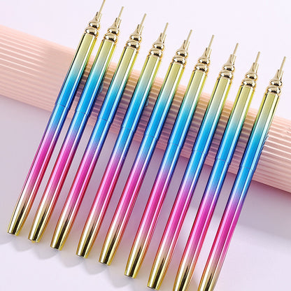 Gradient Rotary Point Drill Pen 5D DIY Diamond Painting Tool with Clay Tips