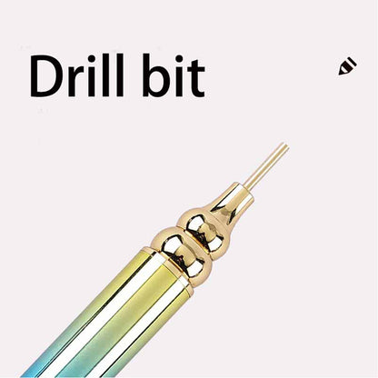 Gradient Rotary Point Drill Pen 5D DIY Diamond Painting Tool with Clay Tips