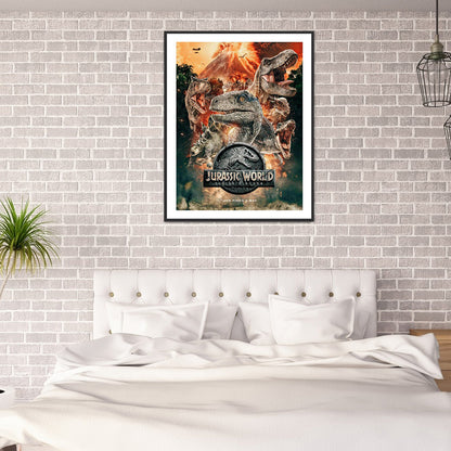 Jurassic World - Full Round Drill Diamond Painting 30*40CM