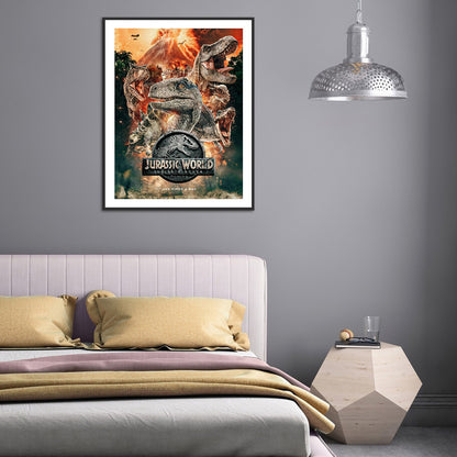 Jurassic World - Full Round Drill Diamond Painting 30*40CM